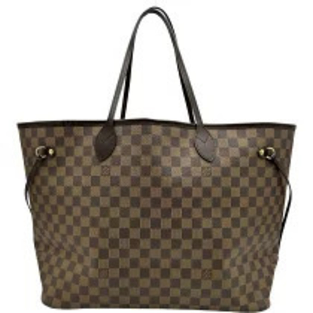 Louis Vuitton Neverfull Brown Damier Canvas Tote Bag